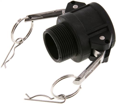 Partbase KLDG 114 PP Kamlock-Kupplung (B) R 1-1/4"(AG), Polypropylen
