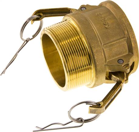 Partbase KLDG 212 MS Kamlock-Kupplung (B) R 2-1/2"(AG), Messing
