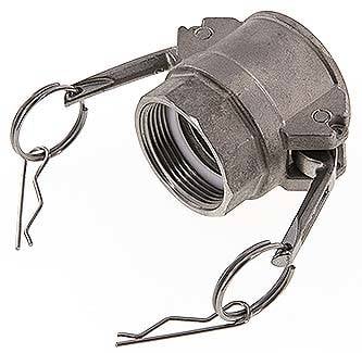 Partbase KLDGI 112 ES-DIN DIN/EN-Kamlock-Kupplung (D/DF) G 1-1/2"(IG), Edelstahl (1.4408)