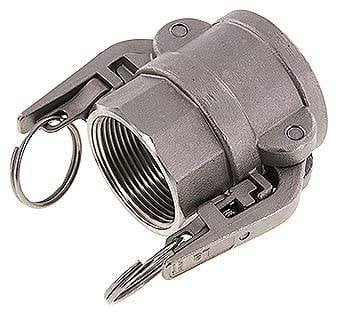 Partbase KLDGI 112 ES-S Sicherheits-Kamlock-Kupplung (D) Rp 1-1/2"(IG), Edelstahl (1.4408)