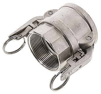 Partbase KLDGI 20 ES-S Sicherheits-Kamlock-Kupplung (D) Rp 2"(IG), Edelstahl (1.4408)