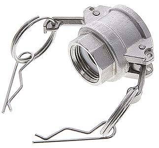 Partbase KLDGI 34 ES-DIN DIN/EN-Kamlock-Kupplung (D/DF) G 3/4"(IG), Edelstahl (1.4408)