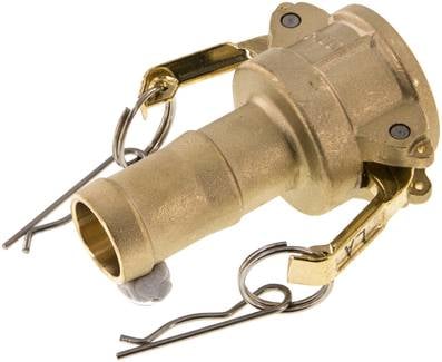 Partbase KLDS 25 MS Kamlock-Kupplung (C) 25 (1")mm Schlauch, Messing