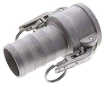 Partbase KLDS 50 ES-S Sicherheits-Kamlock-Kupplung (C) 50 (2")mm Schlauch, Edelstahl (1.4408)
