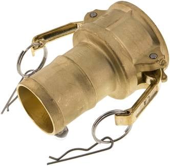 Partbase KLDS 50 MS Kamlock-Kupplung (C) 50 (2")mm Schlauch, Messing