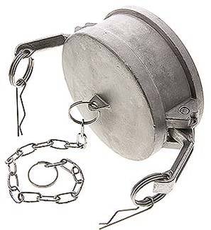 Partbase KLDV 40 ES Kamlock-Verschlusskappe (DC) 4", Edelstahl (1.4408)