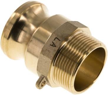 Partbase KLSG 112 MS Kamlock-Stecker (F) R 1-1/2"(AG), Messing