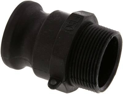 Partbase KLSG 112 PP Kamlock-Stecker (F) R 1-1/2"(AG), Polypropylen