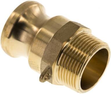 Partbase KLSG 114 MS Kamlock-Stecker (F) R 1-1/4"(AG), Messing