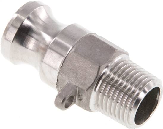 Partbase KLSG 12 ES Kamlock-Stecker (F) R 1/2"(AG), Edelstahl (1.4408)