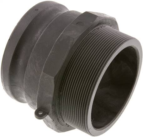 Partbase KLSG 40 PP Kamlock-Stecker (F) R 4"(AG), Polypropylen