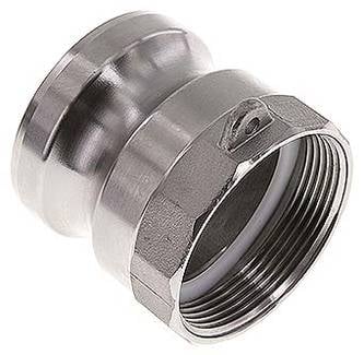 Partbase KLSGI 20 ES-DIN DIN/EN-Kamlock-Stecker (A/AF) G 2"(IG), Edelstahl (1.4408)