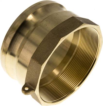 Partbase KLSGI 40 MS Kamlock-Stecker (A) Rp 4"(IG), Messing