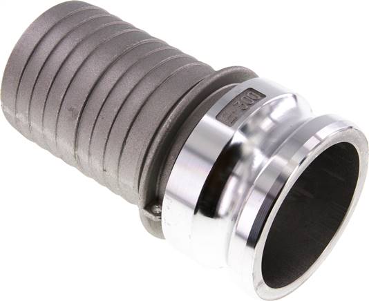 Partbase KLSS 75 A Kamlock-Stecker (E) 75 (3")mm Schlauch, Aluminium