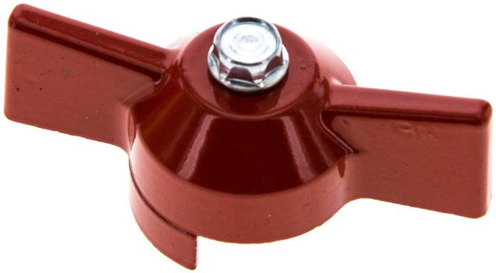 Partbase KOMBI 2 K ROT Kombigriff-rot, Größe 2, Knebel (Aluminium lackiert)