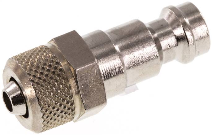 Partbase KSK 4 NW5 MSV Kupplungsstecker (NW5) 6x4mm Schlauch, Messing vernickelt