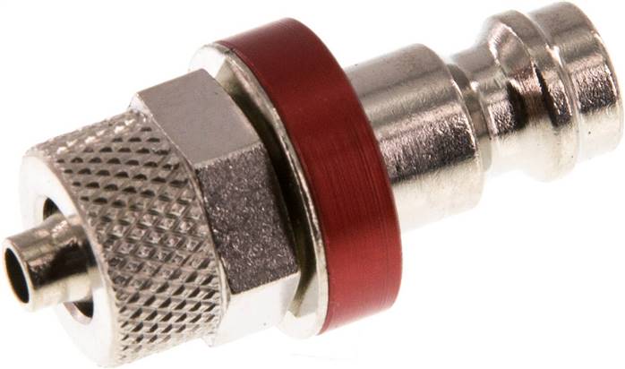 Partbase KSK 4 NW5 MSV-RO Kupplungsstecker (NW5) 6x4mm Schlauch, Messing vernickelt