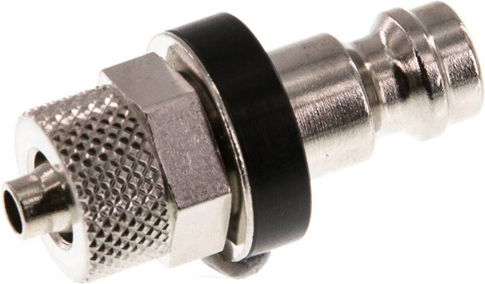 Partbase KSK 4 NW5 MSV-SCH Kupplungsstecker (NW5) 6x4mm Schlauch, Messing vernickelt