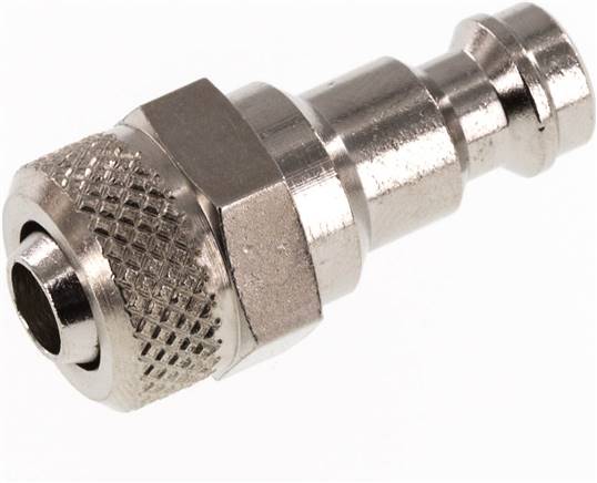 Partbase KSK 6 NW5 MSV Kupplungsstecker (NW5) 8x6mm Schlauch, Messing vernickelt