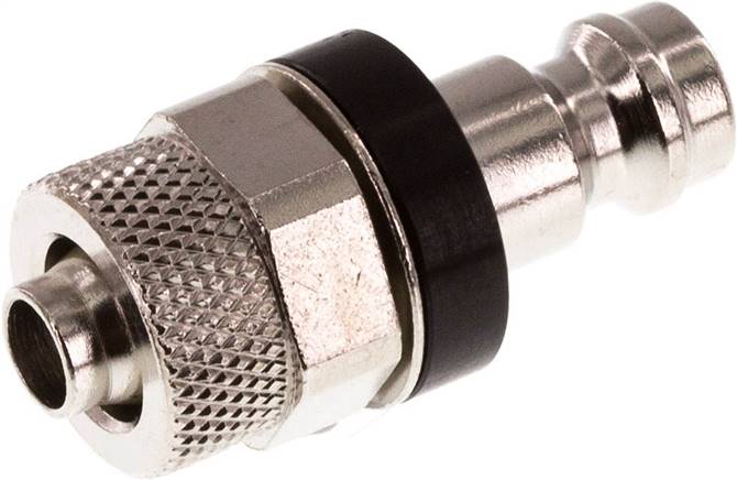 Partbase KSK 6 NW5 MSV-SCH Kupplungsstecker (NW5) 8x6mm Schlauch, Messing vernickelt