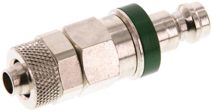 Partbase KSK 6 NW5 MSV BA-GR Kupplungsstecker (NW5) 8x6mm Schlauch, Messing vernickelt