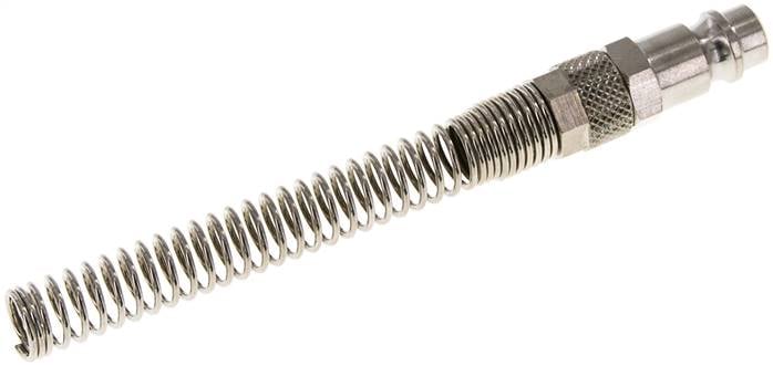 Partbase KSK KS 6 NW7 MSV Kupplungsstecker (NW7,2) 8x6mm Schlauch m. Knickschutz