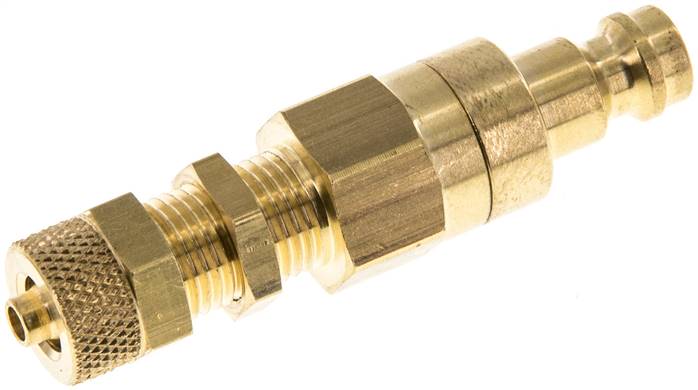 Partbase KSKS 4 NW5 BA Schott-Kupplungsstecker (NW5) 6x4mm Schlauch, Messing
