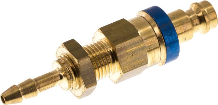 Partbase KSKS 4 NW5 BA-BL Schott-Kupplungsstecker (NW5) 6x4mm Schlauch, Messing