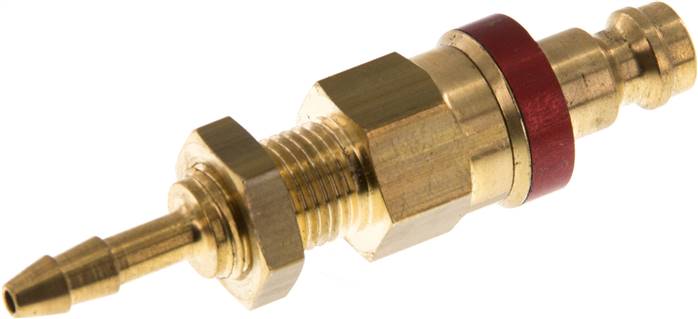 Partbase KSKS 4 NW5 BA-RO Schott-Kupplungsstecker (NW5) 6x4mm Schlauch, Messing