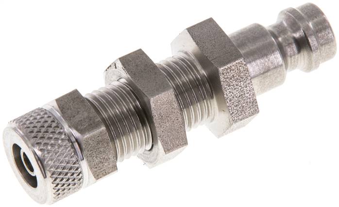 Partbase KSKS 4 NW5 ES Schott-Kupplungsstecker (NW5) 6x4mm Schlauch, Edelstahl