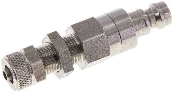 Partbase KSKS 4 NW5 ES BA Schott-Kupplungsstecker (NW5) 6x4mm Schlauch, Edelstahl