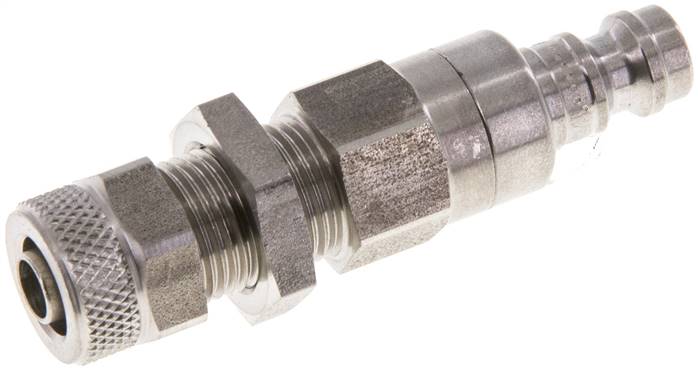 Partbase KSKS 6 NW5 ES BA Schott-Kupplungsstecker (NW5) 8x6mm Schlauch, Edelstahl