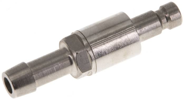 Parker KSS 5 NW2,7 MSV BA V Kupplungsstecker (NW2,7) 5mm Schlauch, Messing vernickelt