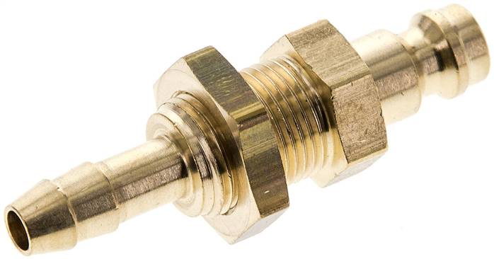 Partbase KSSS 6 NW5 Schott-Kupplungsstecker (NW5) 6 (1/4")mm Schlauch, Messing