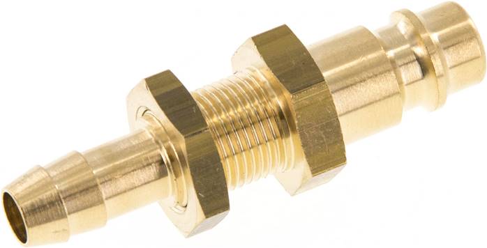 Partbase KSSS 8 NW7 Schott-Kupplungsstecker (NW7,2) 8 (5/16")mm Schlauch, Messing