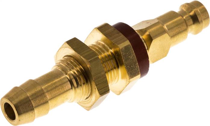 Partbase KSSS 9 NW5-BRC Schott-Kupplungsstecker (NW5) 9 (3/8")mm Schlauch, braun, Dreieck 9,5 mm