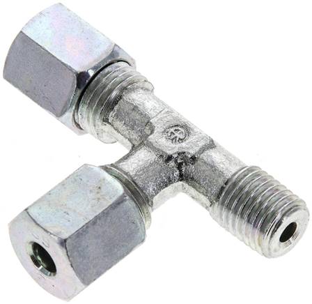Partbase LE 6 SM LE-Schneidringverschraubung M 12x1,5 (konisch)-6 S (M14x1,5), Stahl verzinkt