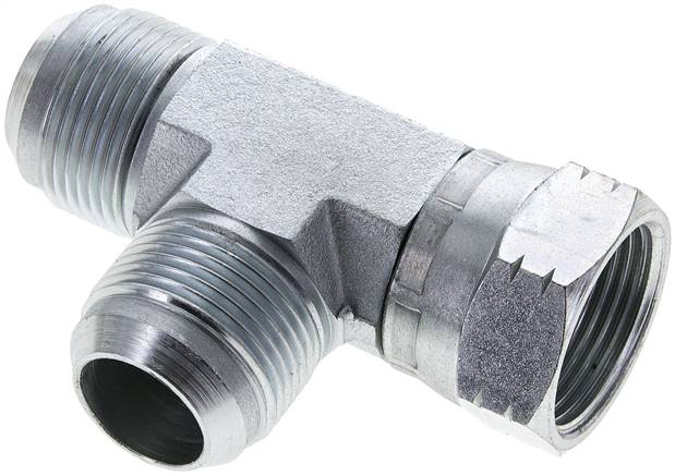 Partbase LTE 15/16 JIC T-Verschraubung,UN 1-5/16"-12 (JIC), Stahl verzinkt