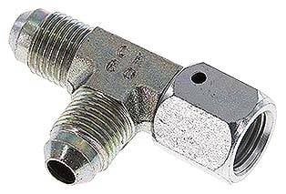 Partbase LTE 1/2 JIC T-Verschraubung,UNF 1/2"-20 (JIC), Stahl verzinkt
