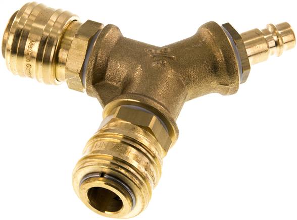 Partbase LWKDGKS 238 NW7 2-fach-Luftweiche mit Kupplungsdosen, Kuppl.-Stecker