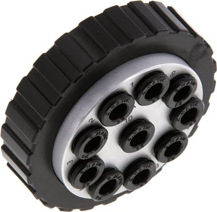 Partbase MFKR 610 ST Mehrfachkupplung 10x 6mm Schl.,Stecker, rund