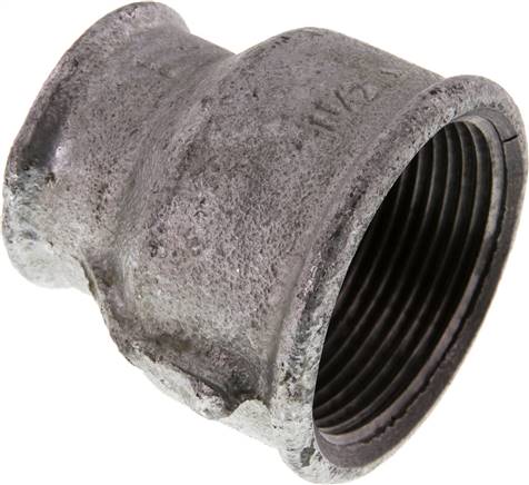 Partbase MU 11210 ST Rundmuffe Rp 1-1/2"-Rp 1", Temperguss verzinkt