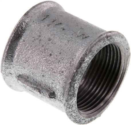 Partbase MU 114 ST Rundmuffe Rp 1-1/4"-Rp 1-1/4", Temperguss verzinkt