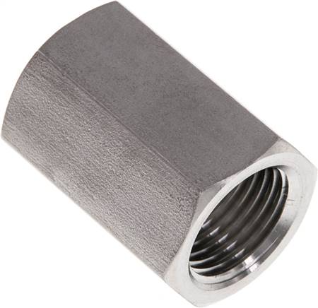 Partbase MU 12 NPT ES Hochdruck-Muffe NPT 1/2"-NPT 1/2", V4A