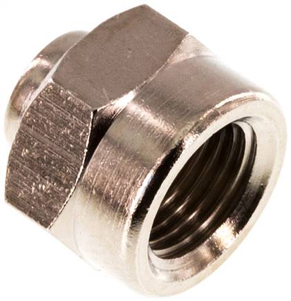 Partbase MU 185 MSV Muffe G 1/8"-M 5, Messing vernickelt