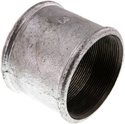 Partbase MU 30 ST Rundmuffe Rp 3"-Rp 3", Temperguss verzinkt