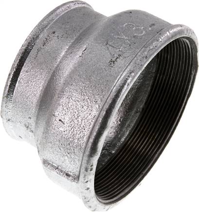 Partbase MU 4030 ST Rundmuffe Rp 4"-Rp 3", Temperguss verzinkt