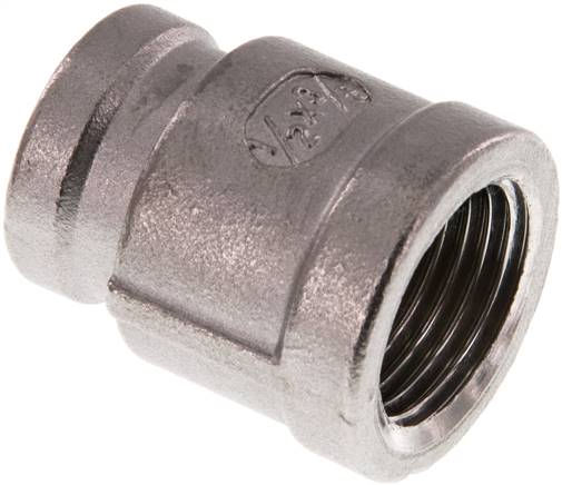 Partbase MUR 1238 ES Rundmuffe Rp 1/2"-Rp 3/8", 1.4408