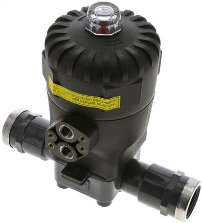 Partbase MVE 10 PVCEPDM PVC-Membranventil (NC) PVC / EPDM, Rp 1" Innengewinde