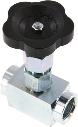 Partbase NADEL 34 HR Nadel-Absperrventil, Stahl verzinkt, G 3/4", 0 - 200bar